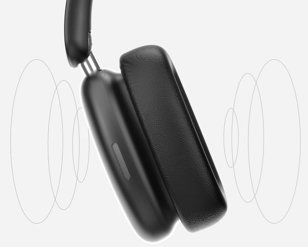 Foldable Over-Ear Bluetooth Headphones With Adjustable ANC and Extended Battery Runtime
