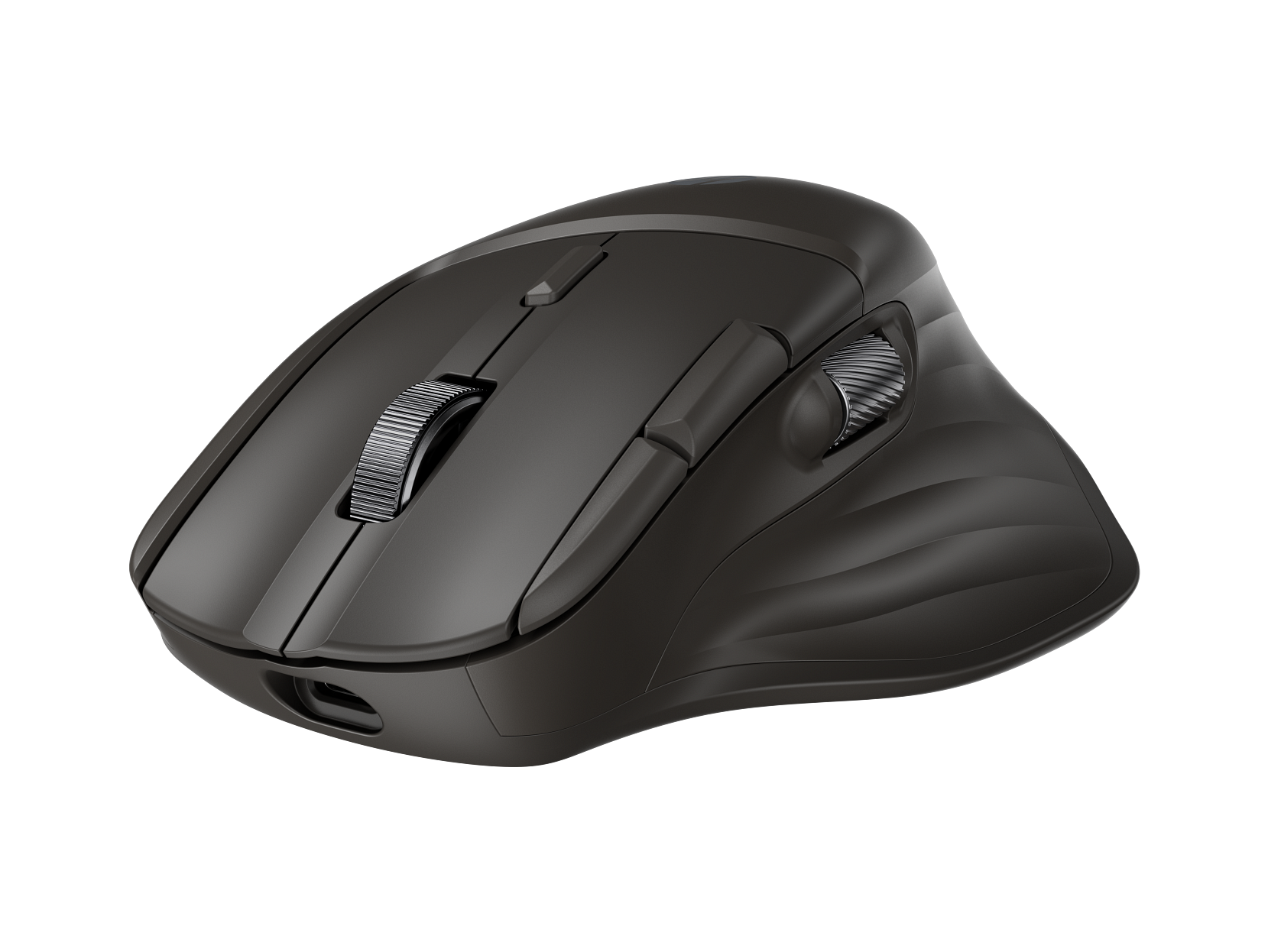 Ergonomic Wireless Business Mouse Equipped With Metal Scroll Wheels and Programmable Functional Buttons