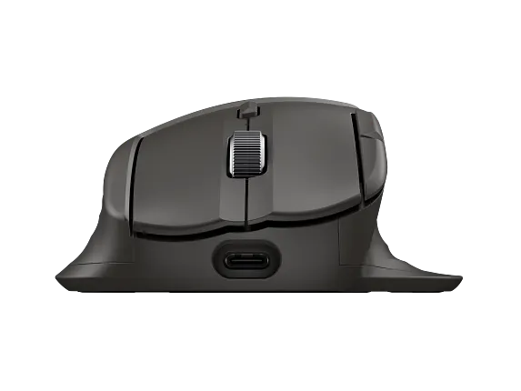 Ergonomic Wireless Business Mouse Equipped With Metal Scroll Wheels and Programmable Functional Buttons