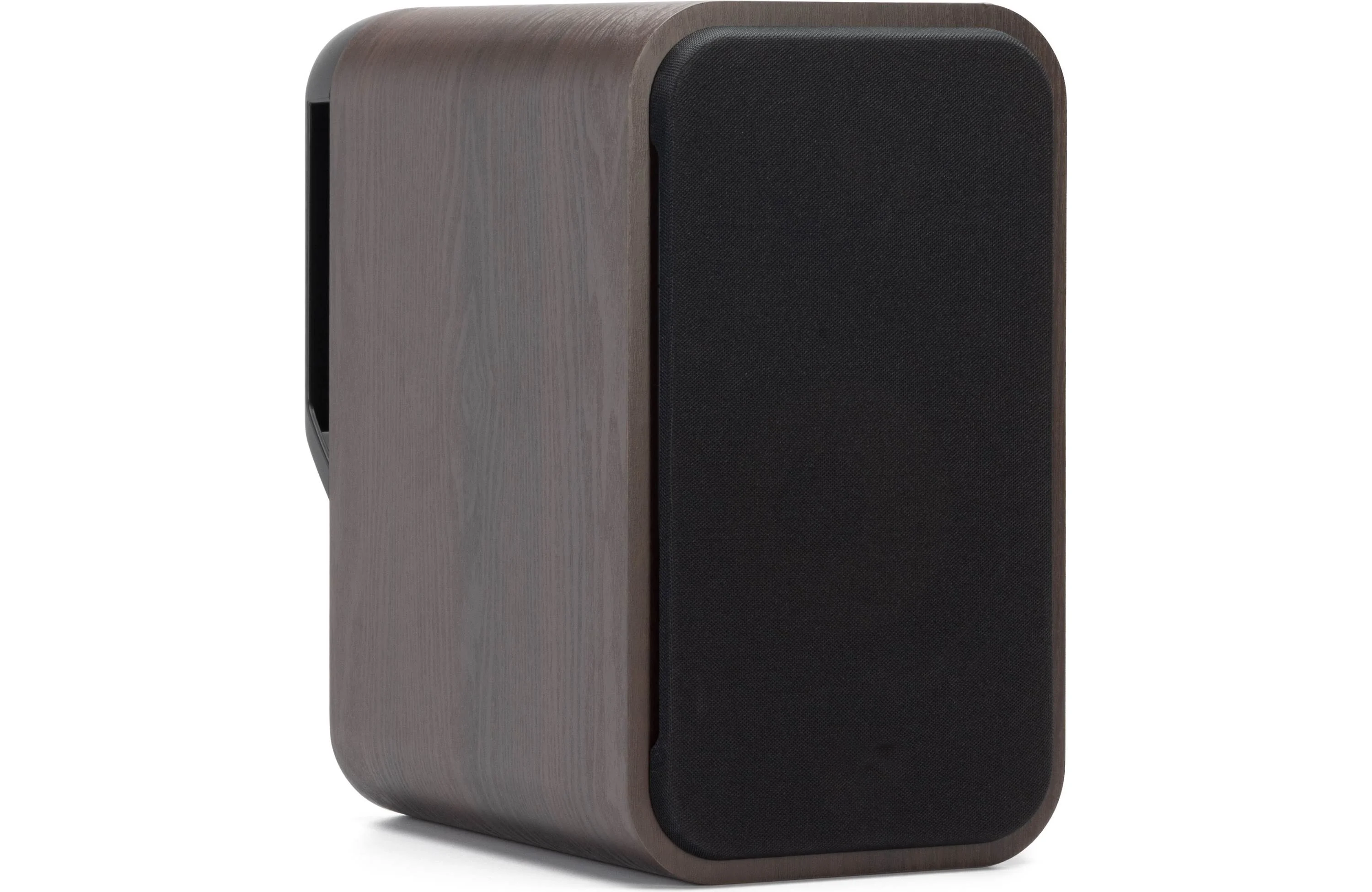 Hi-Fi Bookshelf Speaker Equipped With Bass Boost Structure and Low-Resonance Cabinet