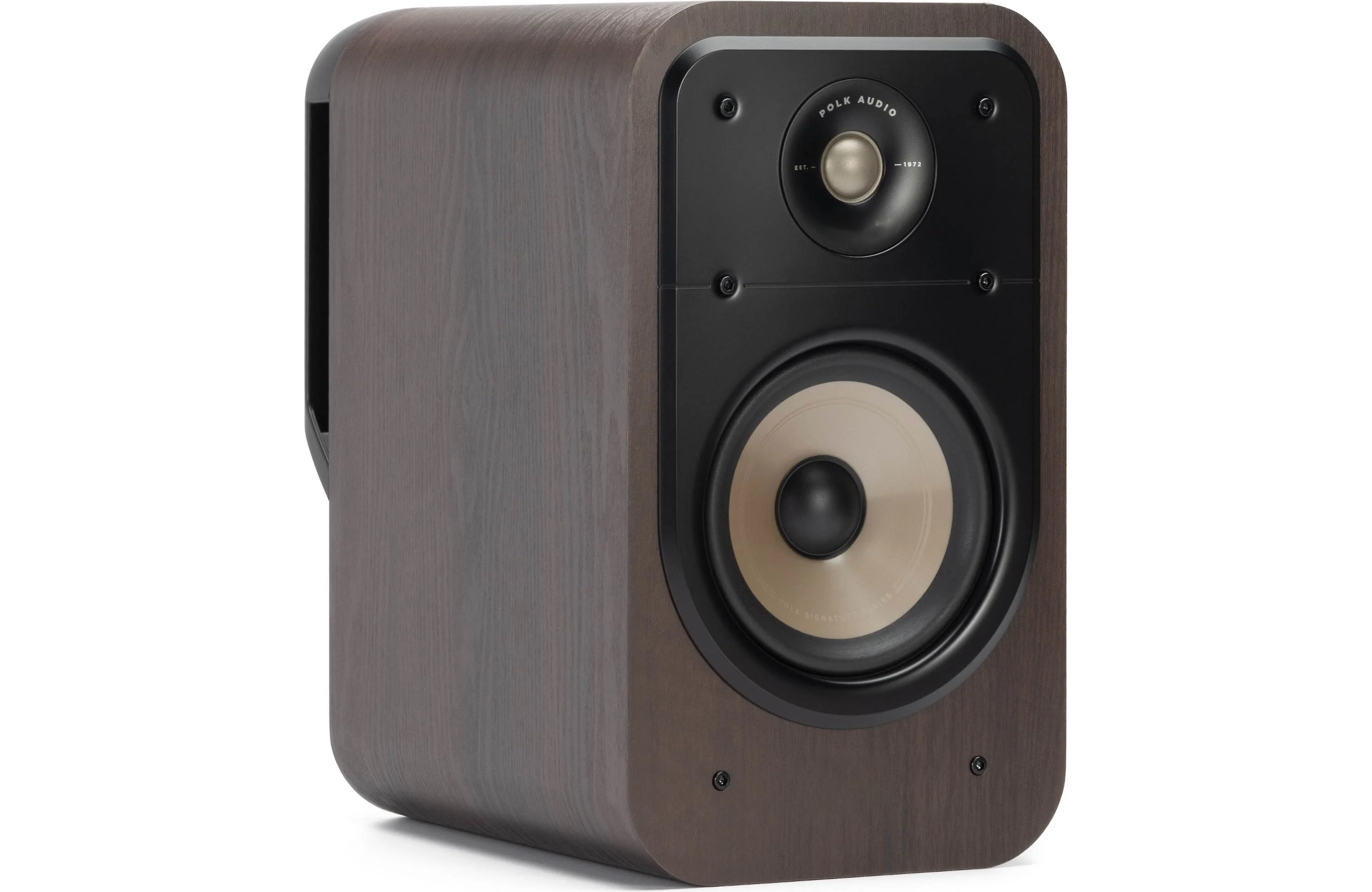 Hi-Fi Bookshelf Speaker Equipped With Bass Boost Structure and Low-Resonance Cabinet